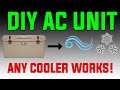 YETI Cooler Air Conditioner - How to build an AC for your tent!