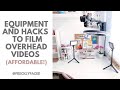 HOW TO BUILD THE PERFECT OVERHEAD FILMING SET UP! ~ LOW COST HACK FOR PROFESSIONAL LOOKING VIDEOS!