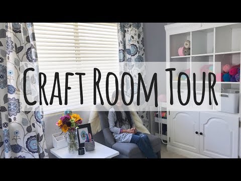 2018 Crochet Craft Room Tour @heartsprinkle