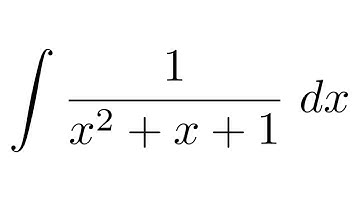 Integral of 1/(x^2+x+1)