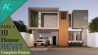 JJJ House | Part 4 | Complete Step By Step Project | Revit Tutorial