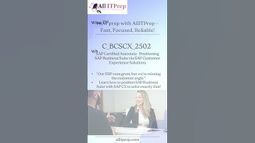 C_BCSCX_2502 Overview | Positioning SAP Business Suite with Customer Experience Solutions