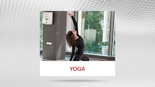 Exerciții de yoga, cu Angela Vasluianu, instructor World Class screenshot 4