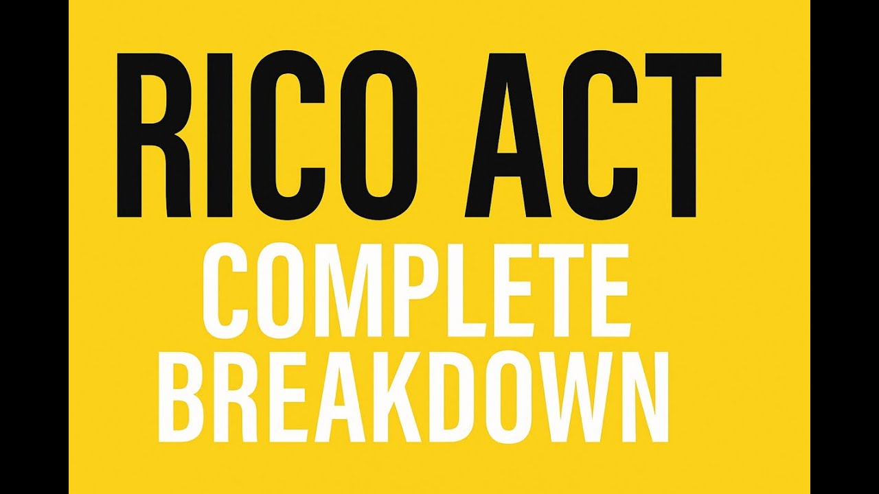 RICO, Money Laundering & Conspiracy Laws Explained | How the Feds Take Down Criminal Networks