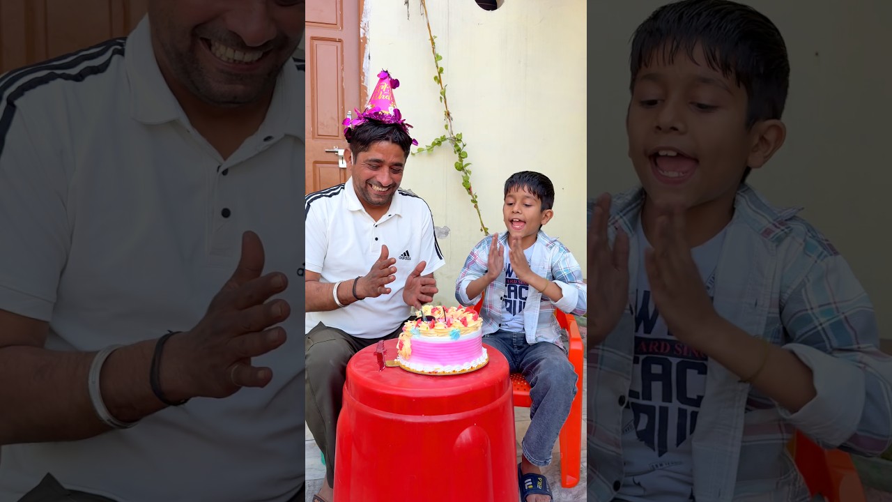 Papa ko pehle cake 🎂 khana hai 😲🤣||Amit Actor shorts 