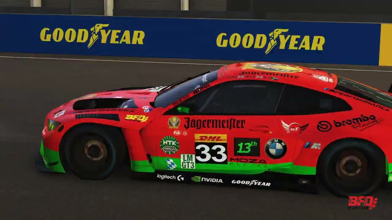 BMW M4 LMGT3 around Le Mans, Mulsanne layout (Le Mans Ultimate)