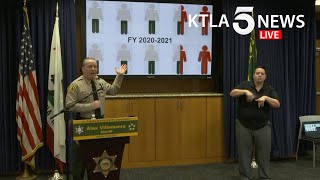 Coronavirus: L.A. County sheriff provides update on projected budget amid COVID-19 pandemic