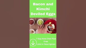 Bacon and Kimchi Deviled Eggs | Healthy recipes | shorts