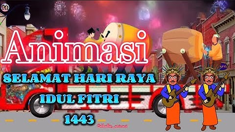 Meriah!! Malam takbiran idul adha 1443 h #animasi  #shorts #takbiran #short #ondelondel #spiderman