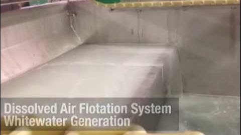 Dissolved Air Flotation System Whitewater Generation
