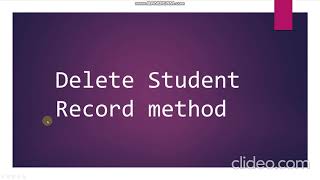 CODING :STUDENT RECORD SYSTEM