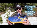 Scarpa spin infinity gtx shoe review  goretex invisible fit and mega grip