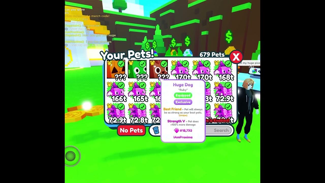 I redeemed my plushie codes Pet Simulator X YouTube