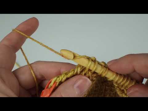 Tunisian Simple Stitch decrease (tss2tog) - YouTube