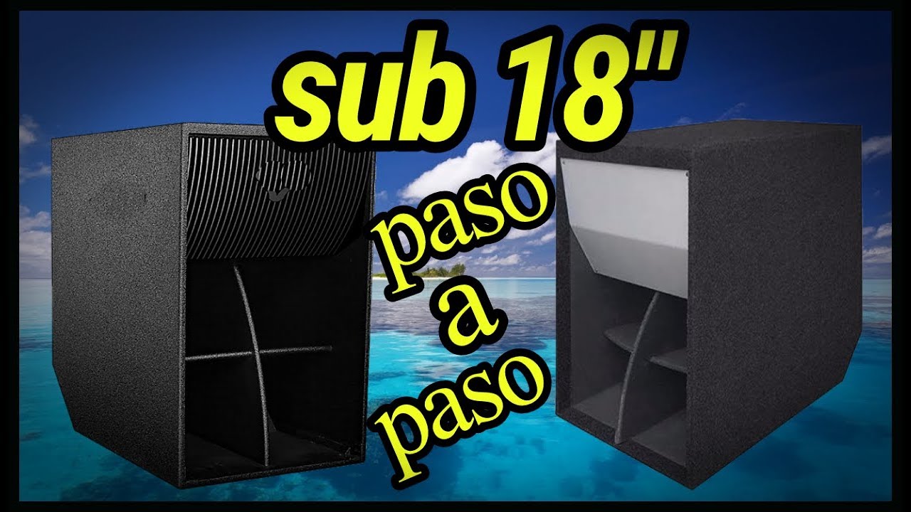 CAJONES SUB 18" paso a paso Horn o de Rebote tipo Cervin Vega - YouTube