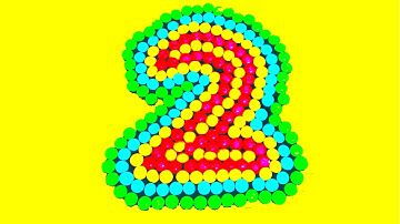 Learn To Count make Numbers 1-10 with M&M