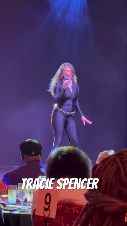 Tracie Spencer singing “Love Me”