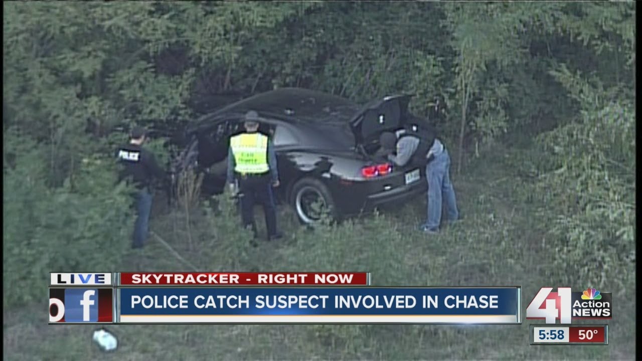 Police search for suspect involved in high-speed chase - YouTube