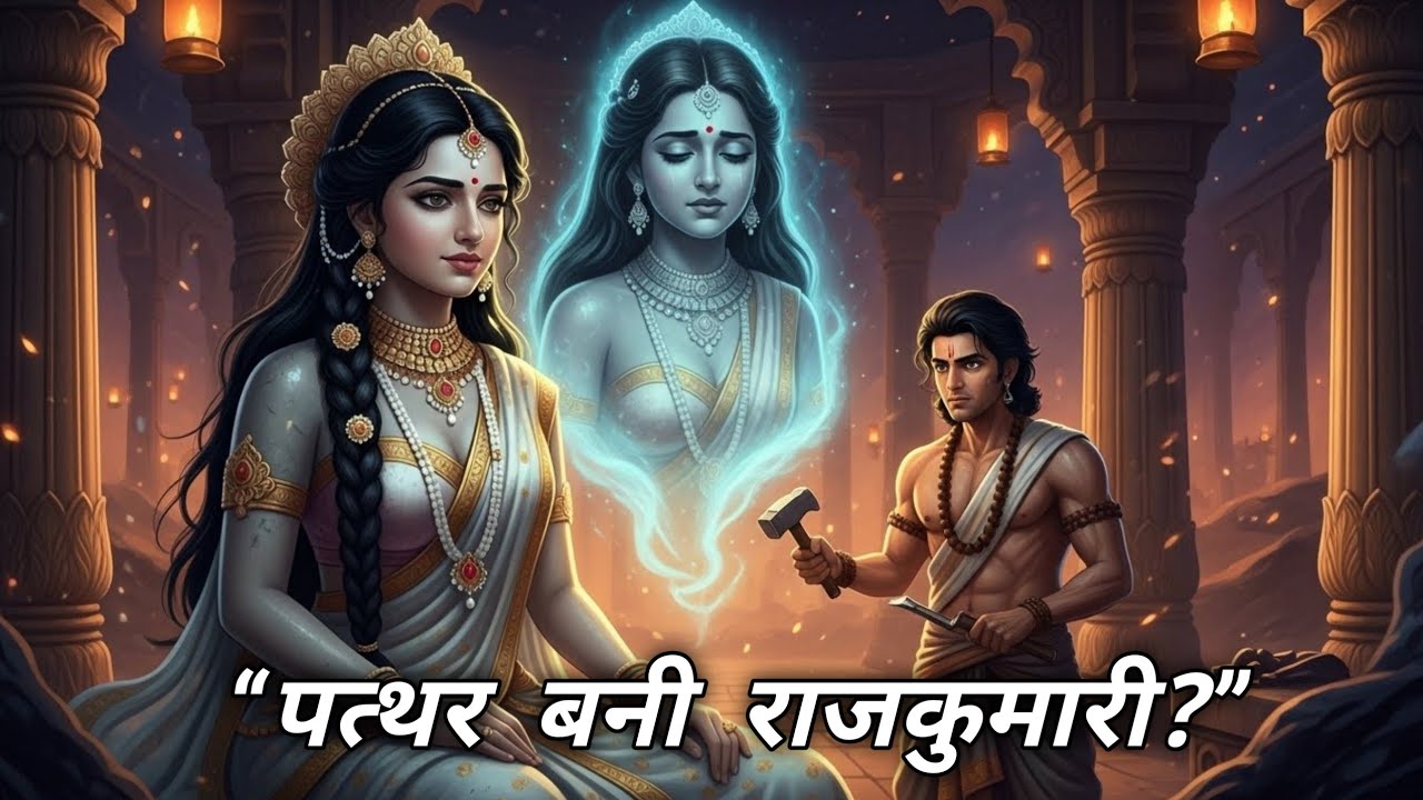 पत्थर बनी राजकुमारी और भटकती आत्मा | रहस्यमयी प्रेम कथा (moral love story) 
