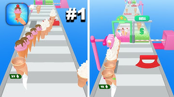 Ice Cream Stack - New Release - Hyper Hybrid Casual - Gameplay Walkthrough (iOS & Android)