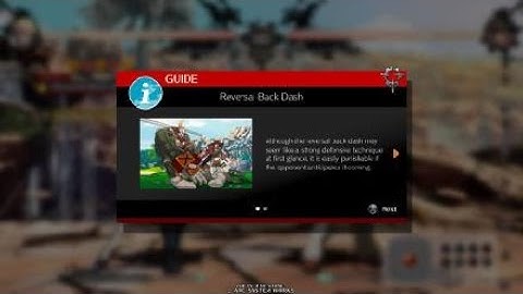 Guilty Gear -Strive-back dash reversal