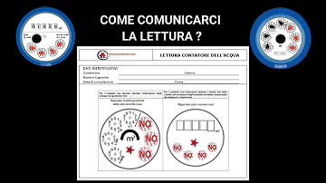 Cosa succede se non si fa la lettura dell'acqua?