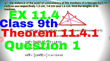 class 9th maths ex 11.4 question 1 || theorem 11.4.1 || exercise 11.4 question 1 || theorems class 9