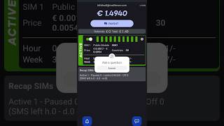 Simcash unused sms for money/crypto #shorts #shortsvideo #simcash