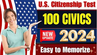 2024 random 100 civics questions and answers - U.S. citizenship interview I N400 Interview