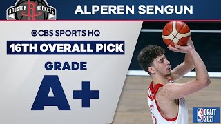 Alperen Sengun Selected No. 16 Overall by the Houston Rockets | 2021 NBA Draft | CBS Sports HQ