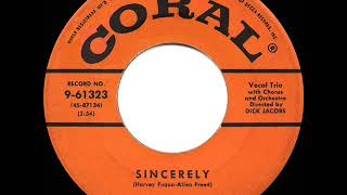 Video voorbeeld van "1955 HITS ARCHIVE: Sincerely - McGuire Sisters (a #1 record)"