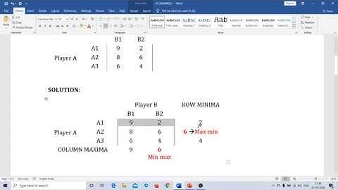 OPERATIONS RESEARCH - GAME THEORY - PART 1