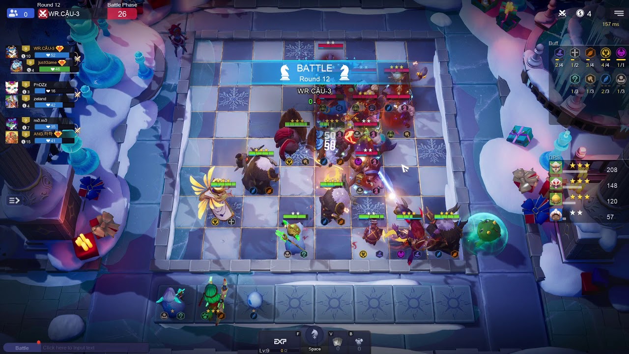 4 Divinity 3x 3⭐ Whisper Seer 2⭐ Dark Spirit - Auto Chess Quick Gameplay