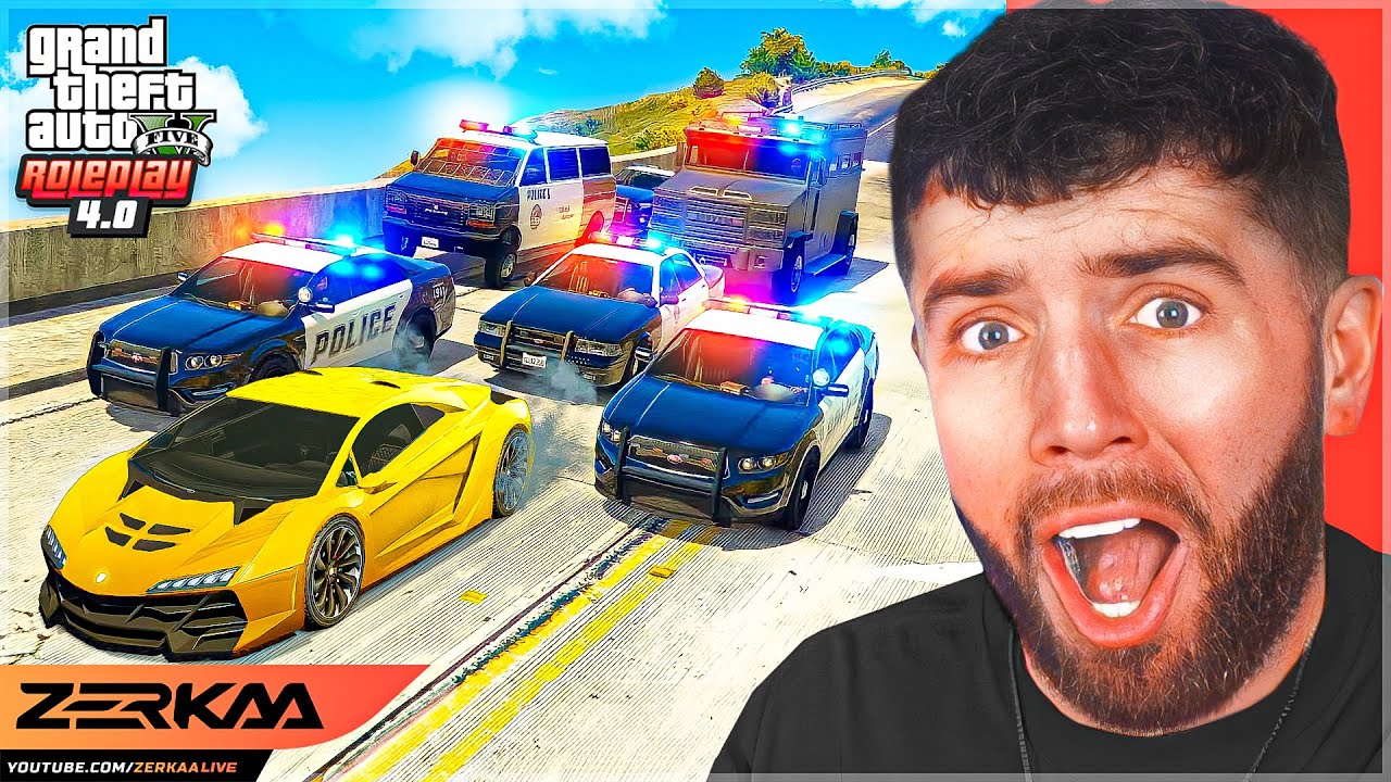 I GOT INTO MY *FIRST* POLICE CHASE IN NOPIXEL 4.0...
