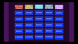 Jeopardy Music Trivia #4 | Name that Song Game | Family Fun!