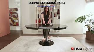 Eclipse Table by Ozzio Italia - Round Extending Dining Table - Ozzio Italia Profile