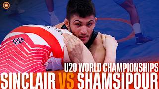 شمسیپورحاجیوند برابر آمریکا در یکچهارم نهایی | Sinclair v Shamsipour Hajivand | 86kg FS · U20