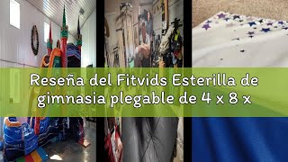 Reseña del Fitvids Esterilla de gimnasia plegable de 4 x 8 x 2 pulgadas, con asas de transporte, de