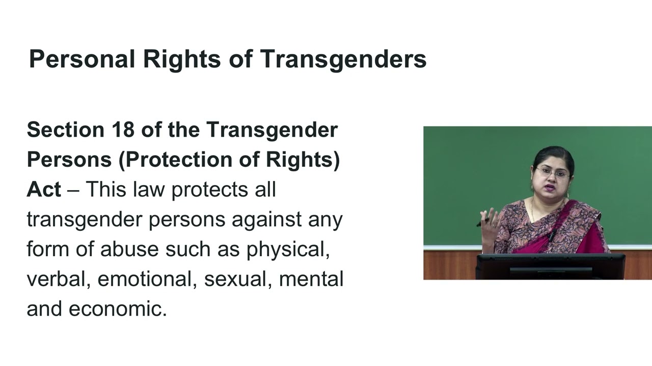 M7 L3: Provisions in Case Transgender Rights are Violated