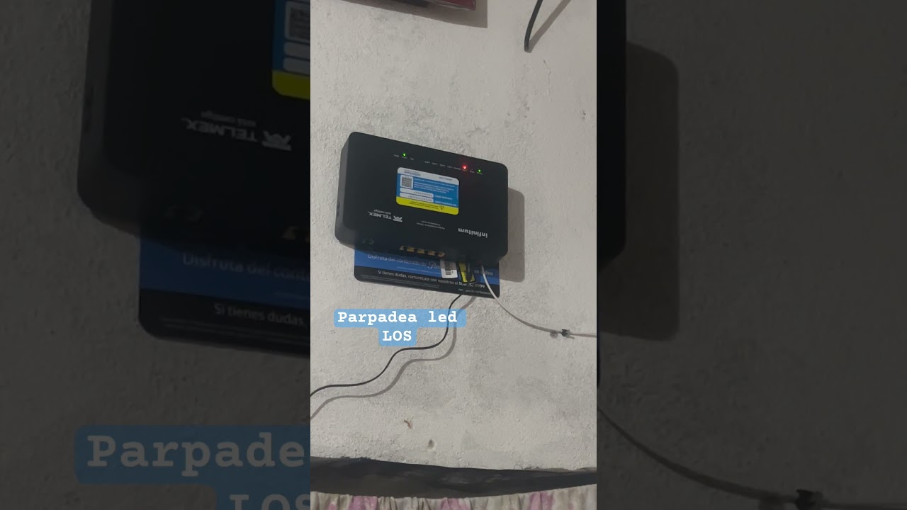 Como solucionar este problema? led LOS parpadea en rojo y no hay internet 