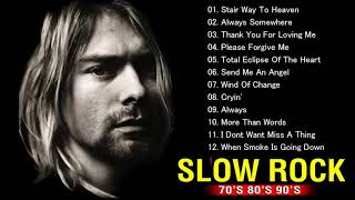 Scorpions, Led Zeppelin, Bon Jovi, U2, Aerosmith - Best Nonstop Slow Rock 80s, 90s Playlist