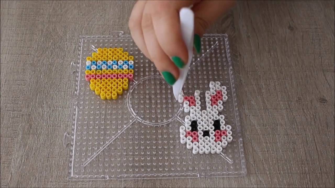 Des oeufs en pagailles et en perles Hama pour Pâques - Modèles Hama