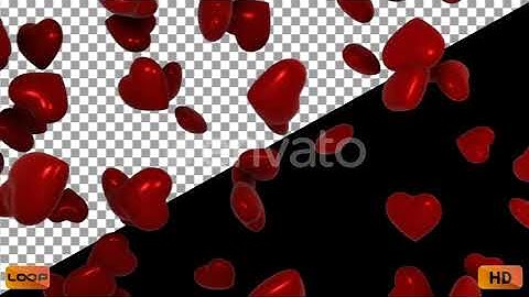 3D Hearts HD | Motion Graphics - Envato elements