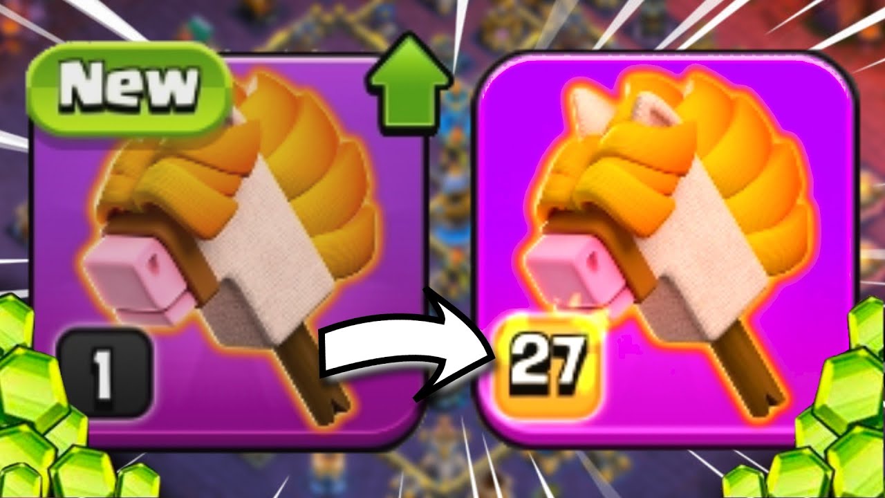 I MAXED my STICK HORSE for Clan War League!