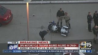 DPS trooper involved in crash on US 60