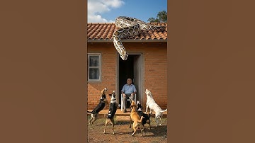 “Terrifying Moment a Giant Snake Hangs Over the House — Caught on Camera! 🐍📸”