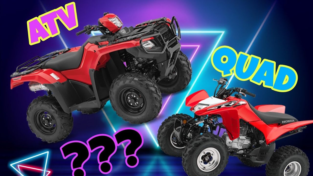 DIFERENCIA ENTRE UN CUATRIMOTO QUAD Y UN ATV ¿CUAL ES EL QUE NECESITAS