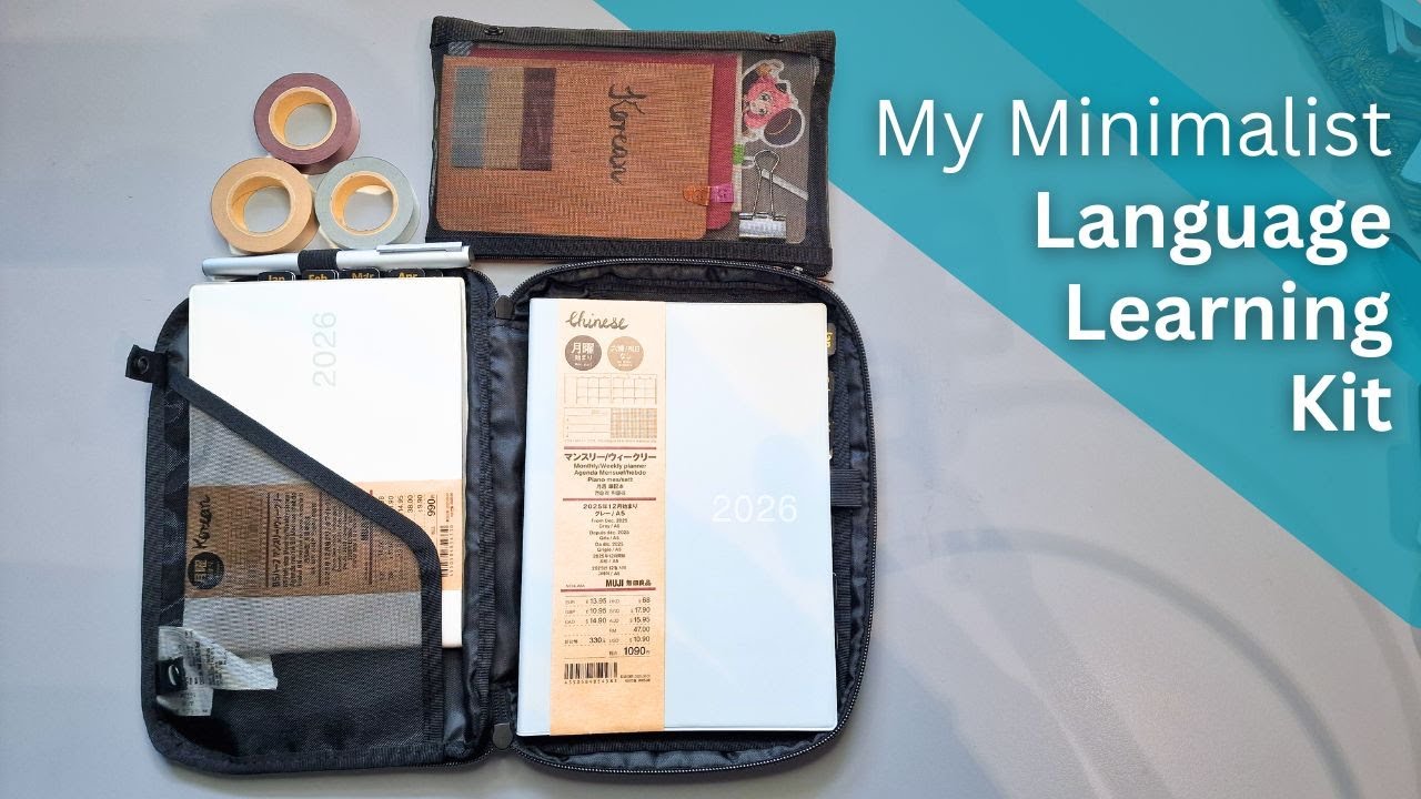 Muji Planners 2026 Walkthrough | My Minimal Language Learning Setup