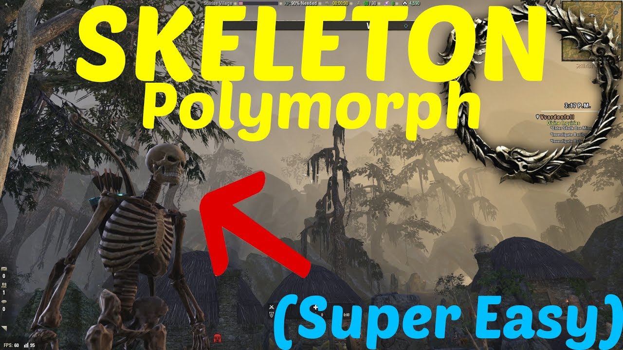ESO How to get the Skeleton Polymorph (Free and Easy) YouTube