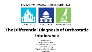 The Differential Diagnosis of Orthostatic Intolerance